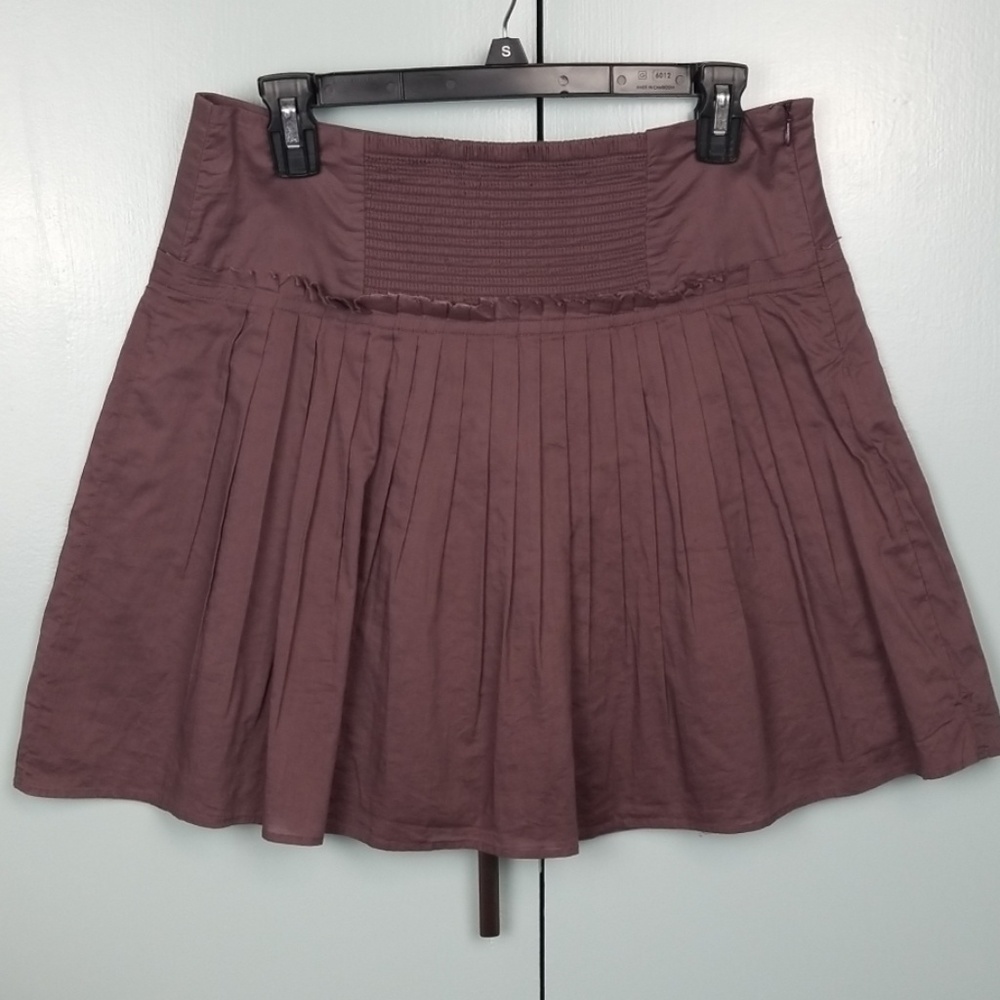 Banana Republic purple mini A line skirt size 6    *C7 - Picture 4 of 6